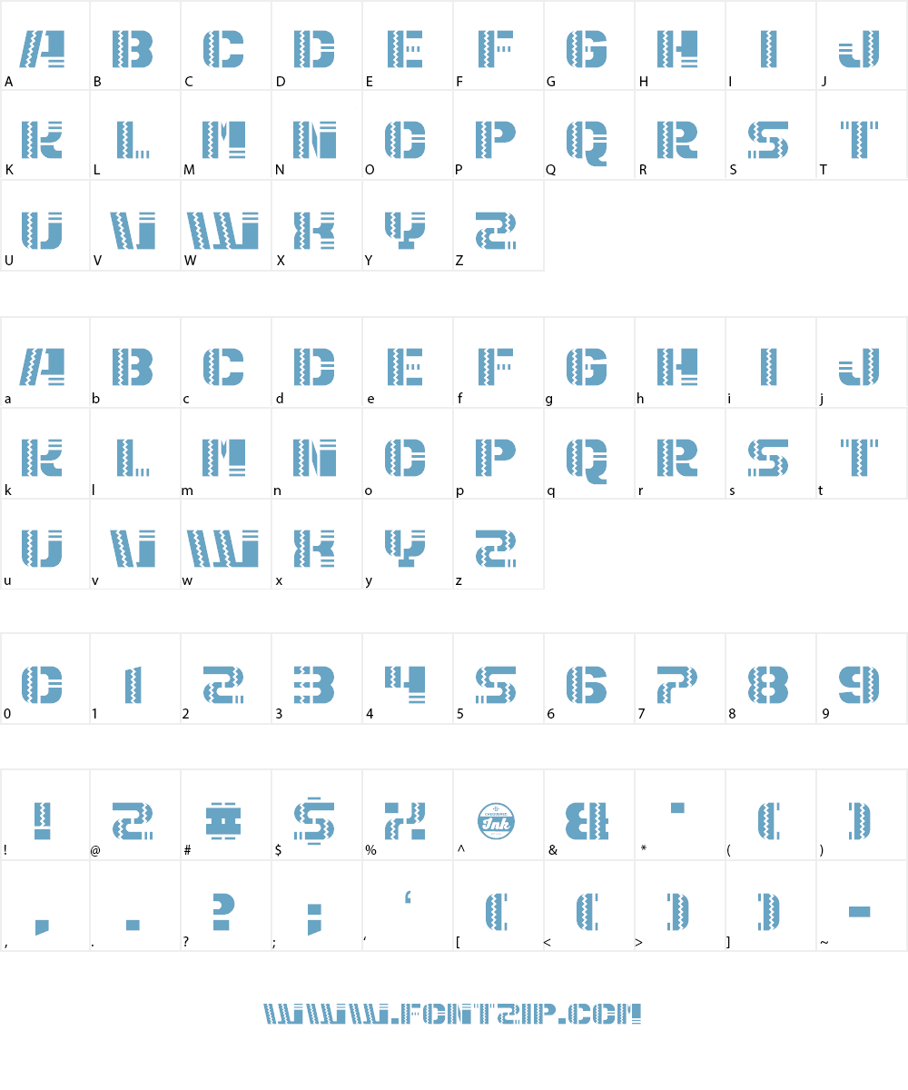 Puerto Magnifico Font Character